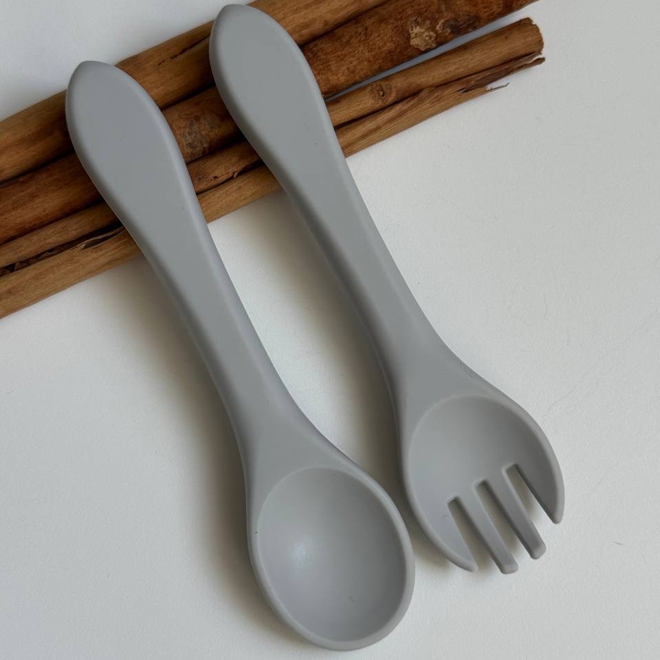 Прибори силіконові Сірий (light grey)
