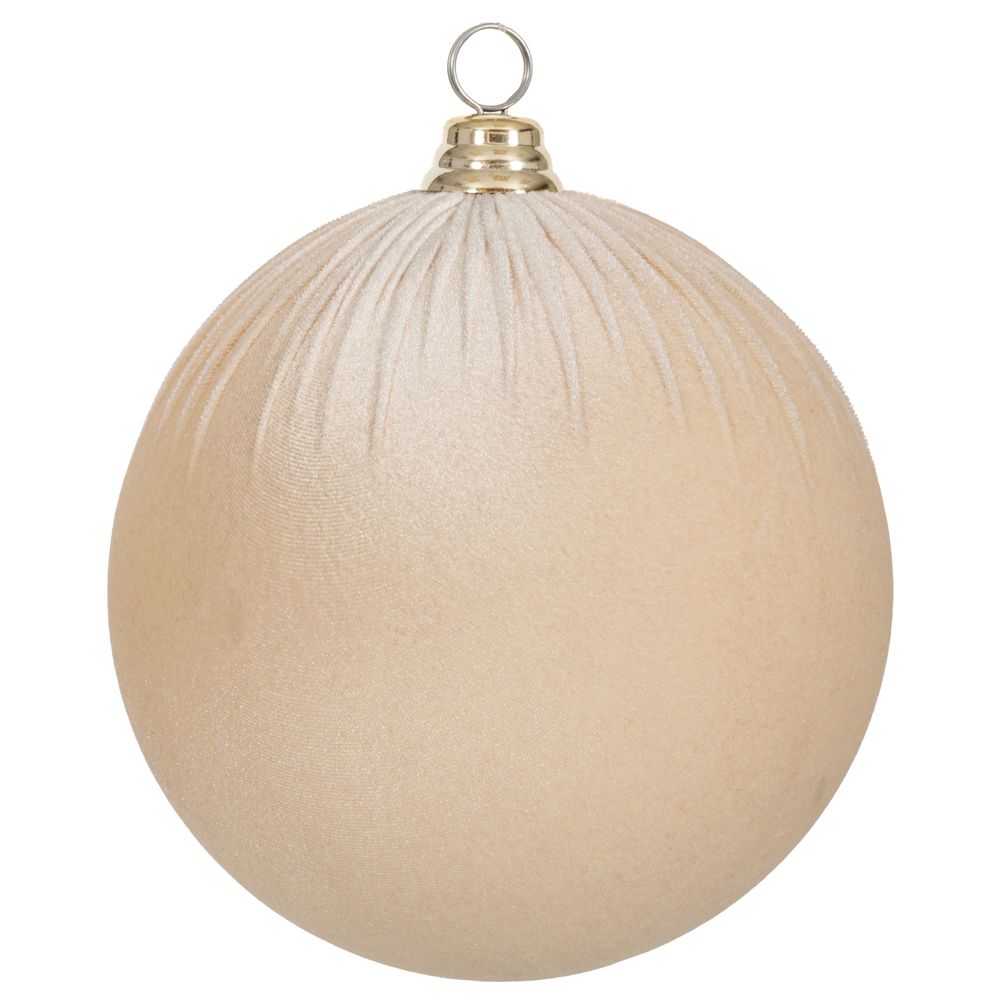 Оксамитова куля Крем, 30 см