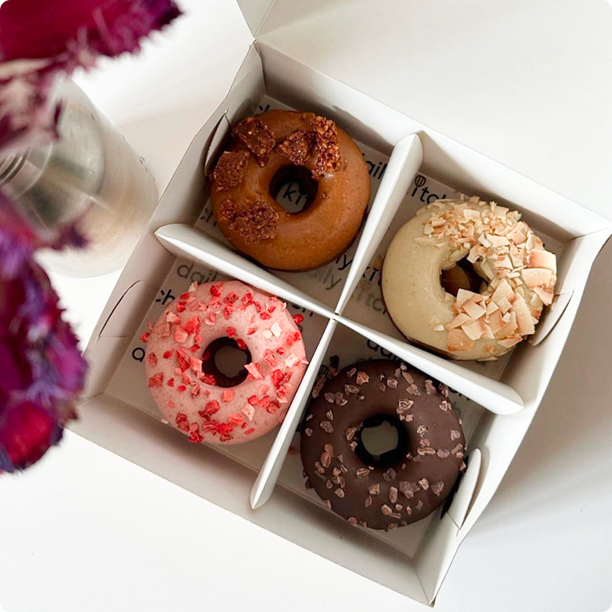 Набір з 4 донатсів