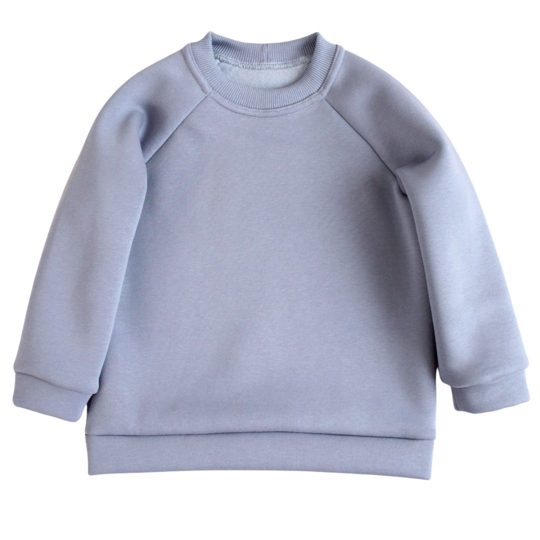 Світшот дитячий сірий тринтика