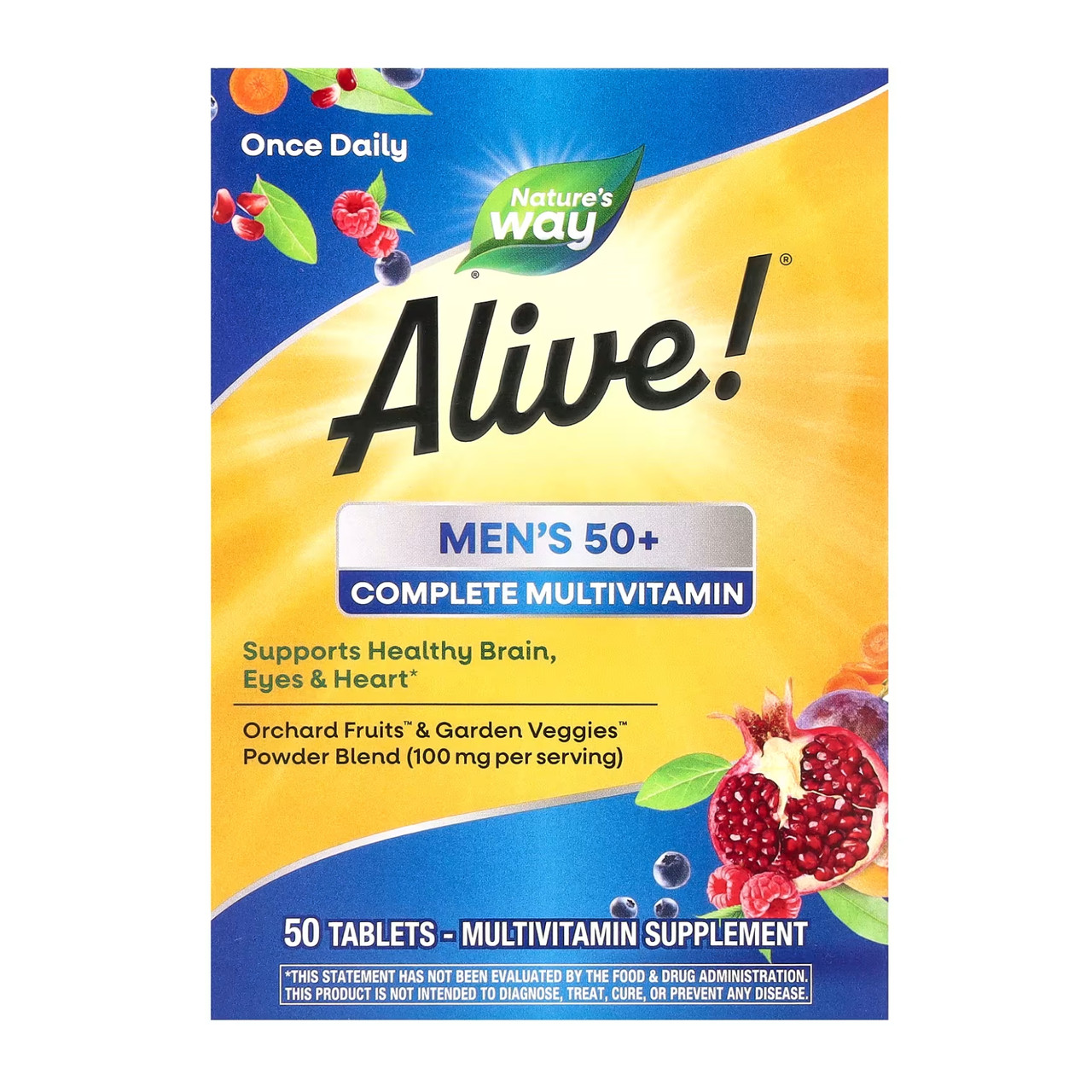 Мультивітаміни для чоловіків 50+, Men's 50+ Complete Multivitamin - 50 tabs