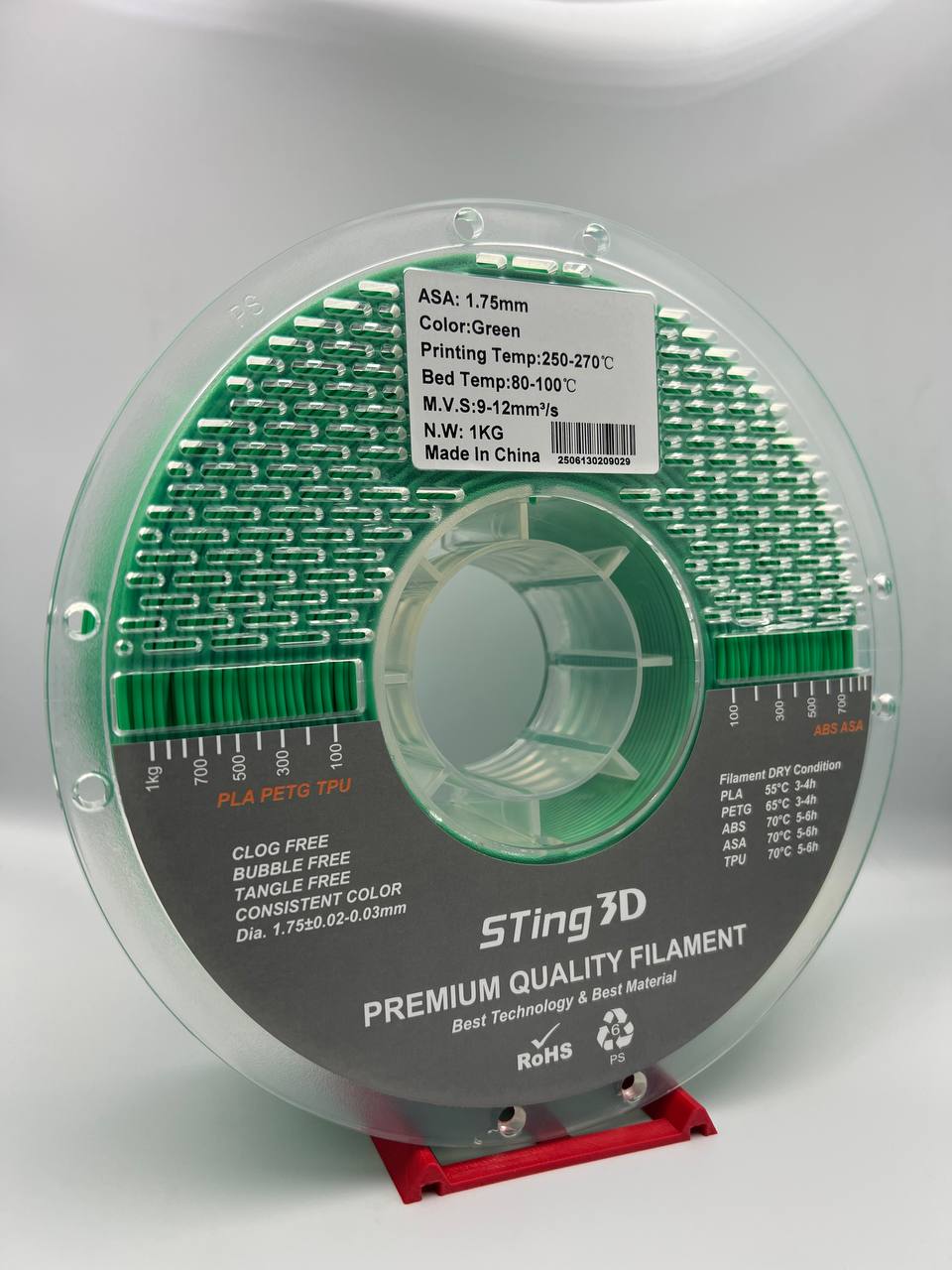 ASA Зелений 1.75 mm 1кг