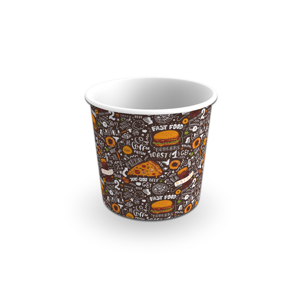 Упаковка для снеків та курячих крилець 700 мл, упаковка 50 шт, 013300076