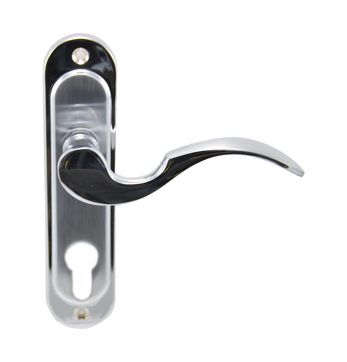 Дверна ручка на планці під ключ (62мм) SIBA Osimo, матовий хром - хром