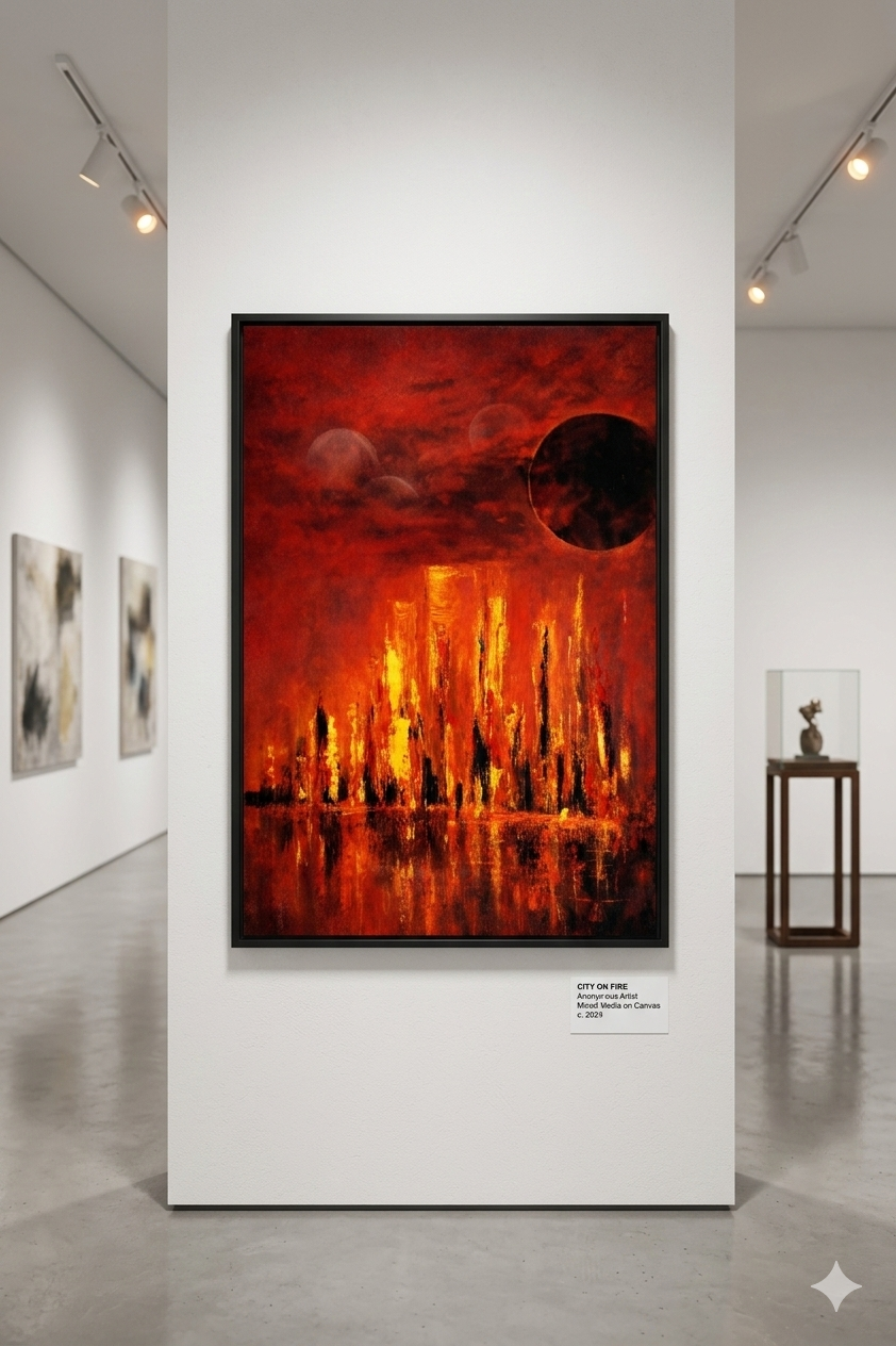 Абстрактний пейзаж  "Схід Чорного місяця"