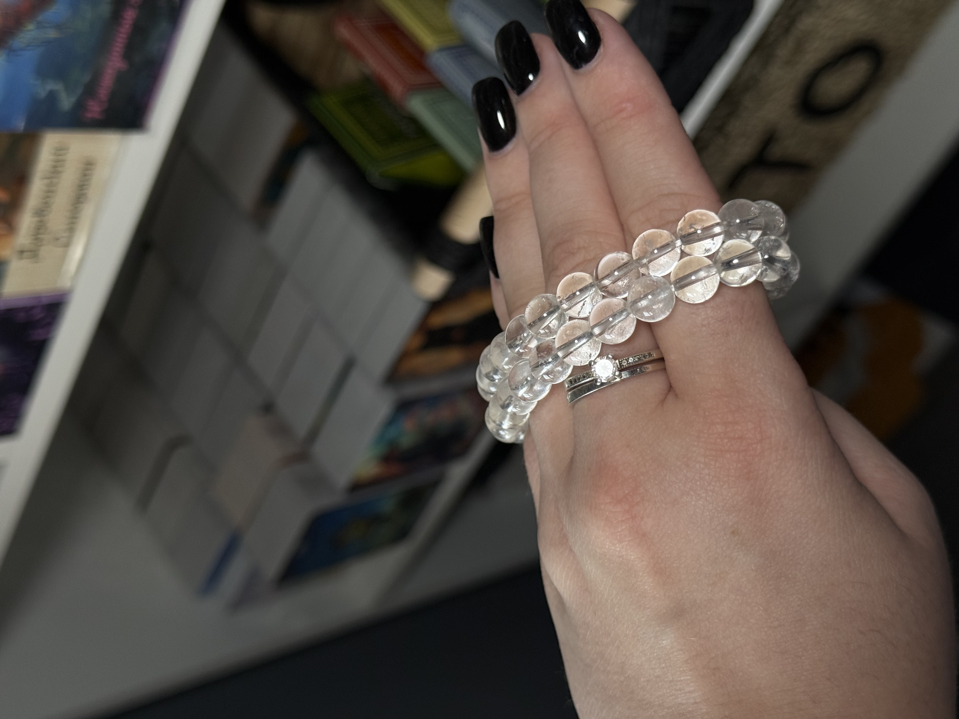 Браслет з натурального камня Гірський кришталь