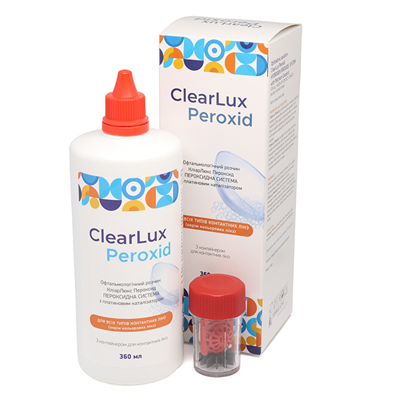 ПЕРОКСИДНИЙ РОЗЧИН ДЛЯ КОНТАКТНИХ ЛІНЗ ESOFORM CLEARLUX PEROXID (360 мл.)