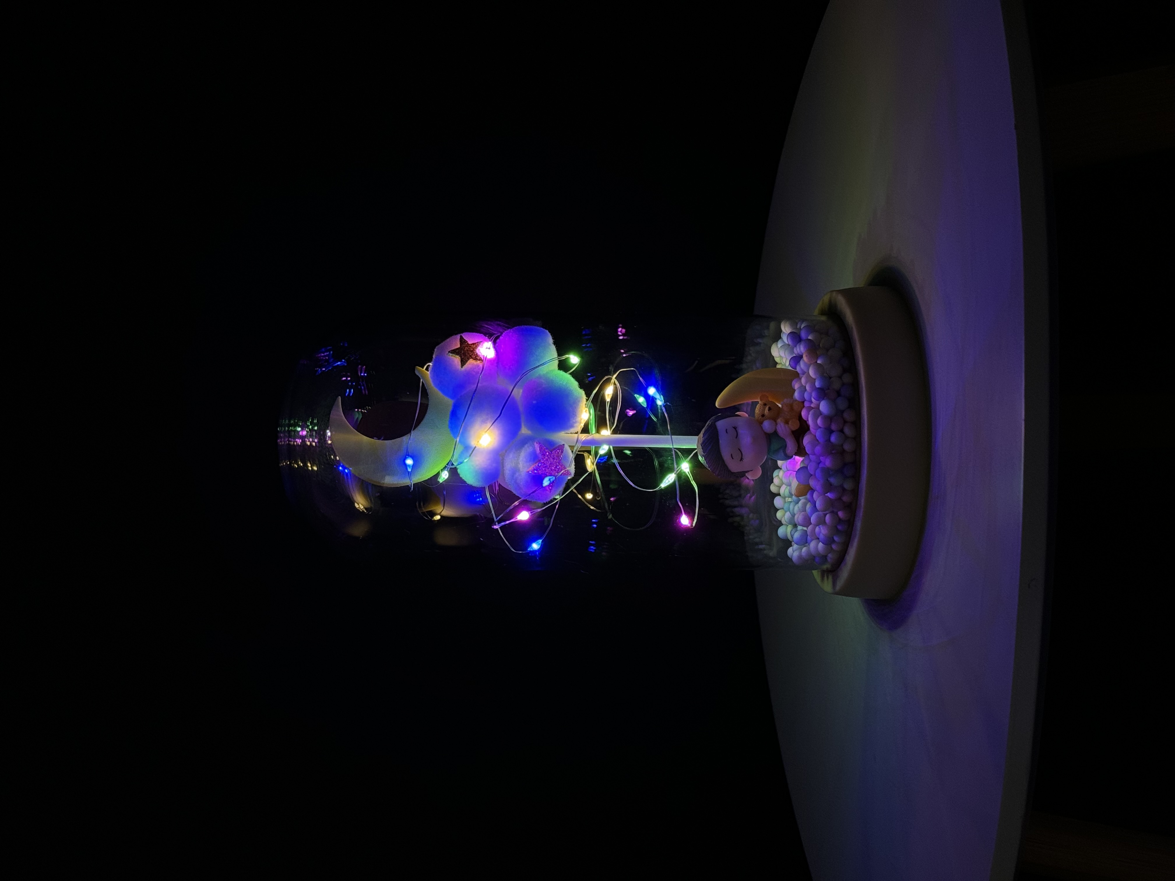 Нічник дівчинка та хлопчик на місяці🌙