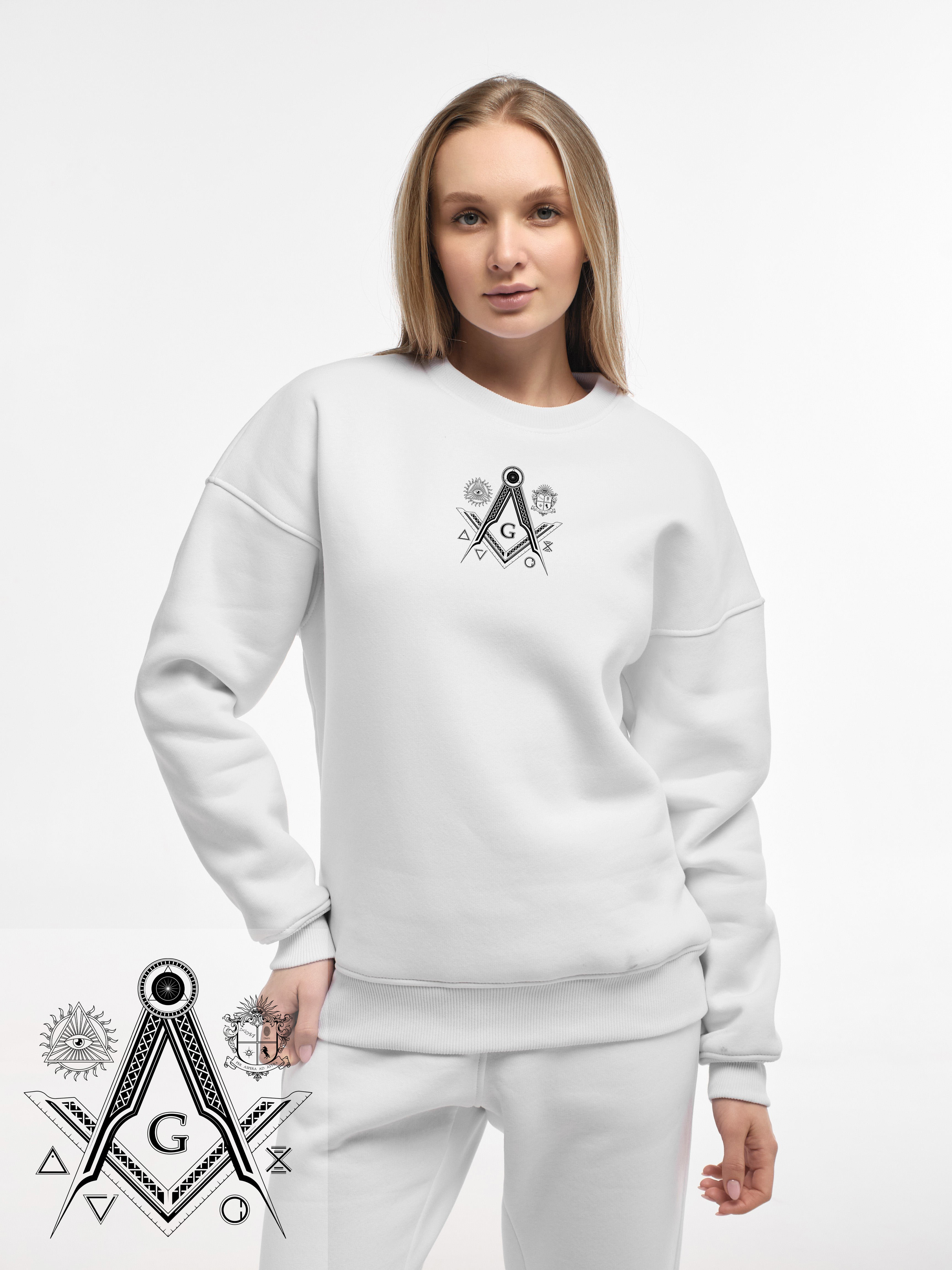 SWEATSHIRT "FREEMASONRY" | WHITE EMOTION | XS1