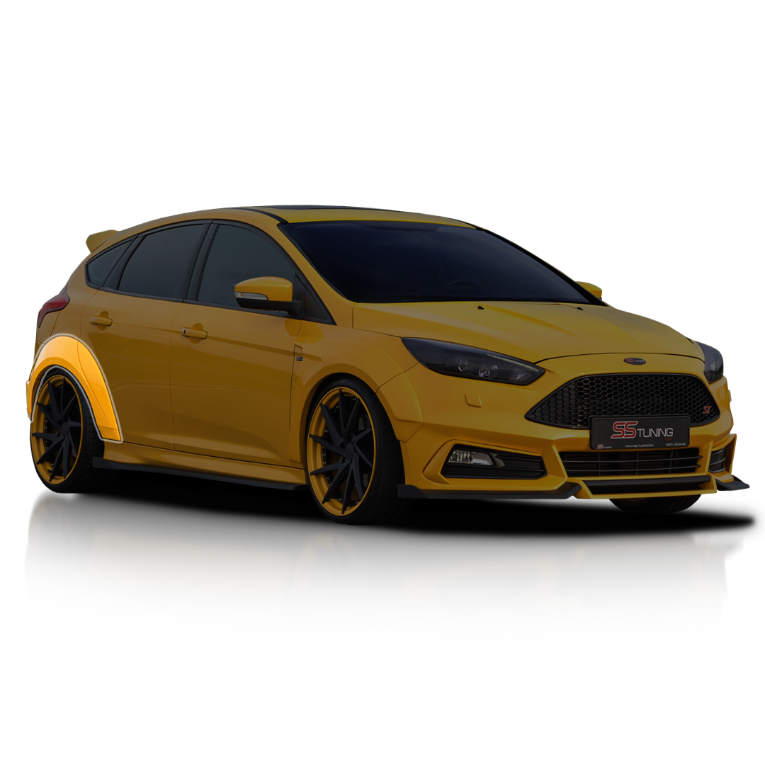 Ford Focus ST Hatchback Facelift Fender Flares (Rear)