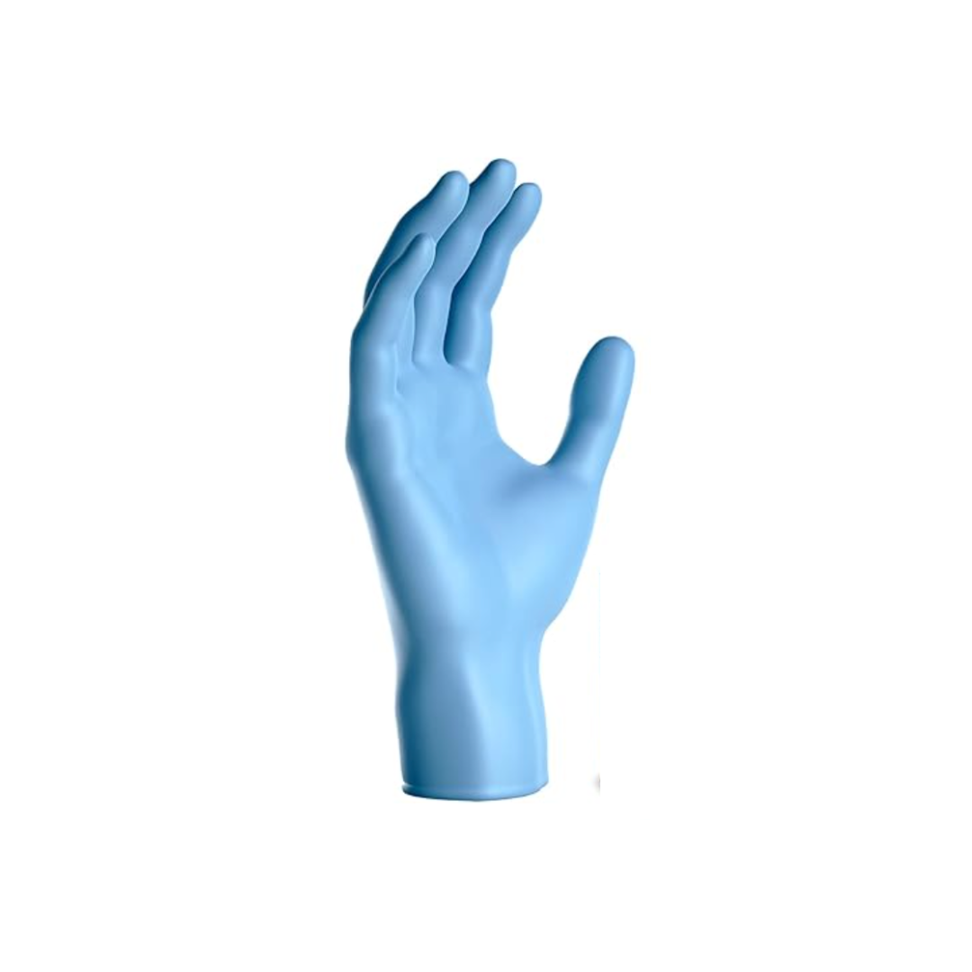 Gants jetables bleu