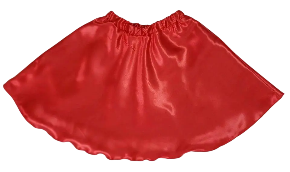 Спідниця для дівчинки червона атлас