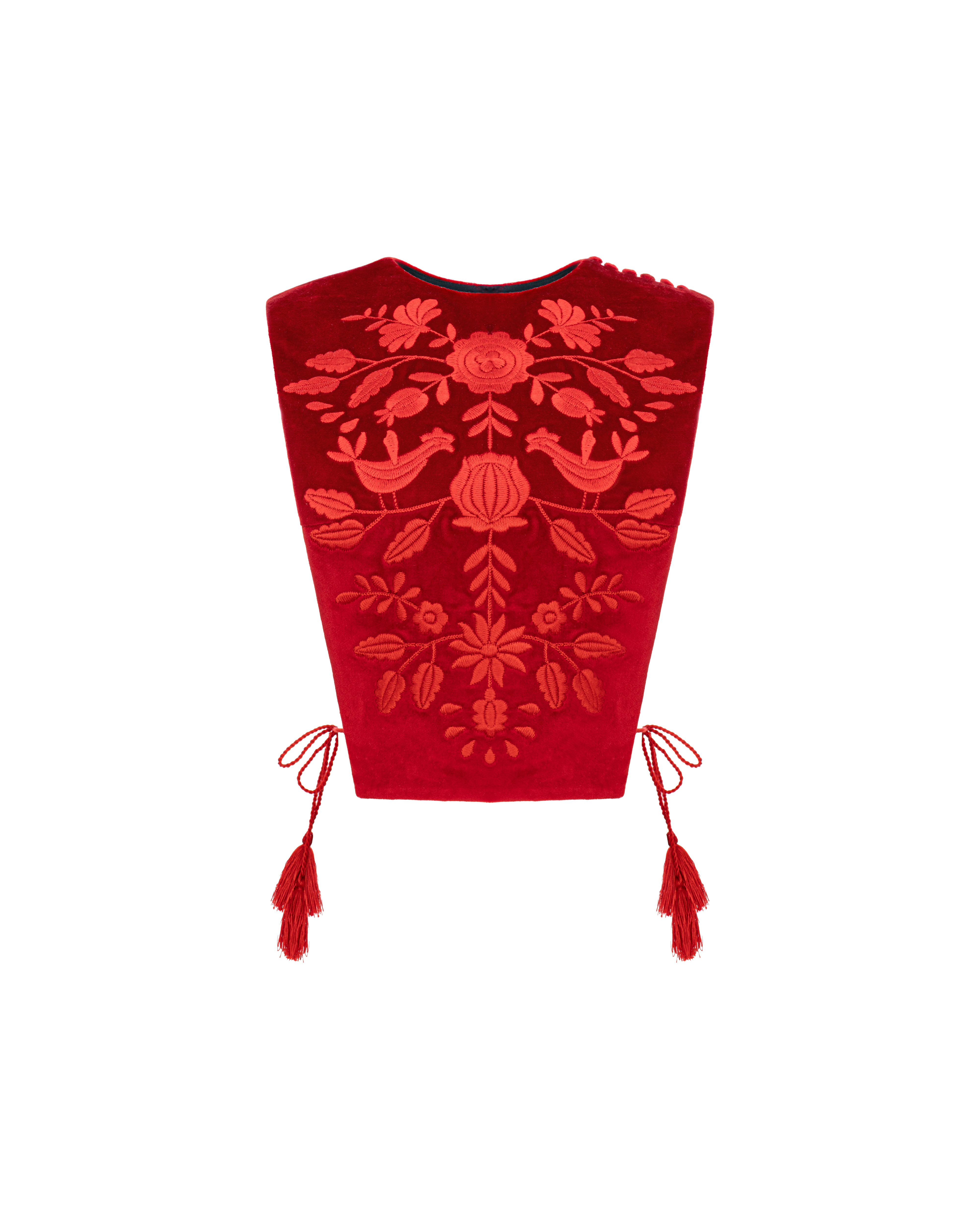 НАГРУДНИК оксамитовий червоний