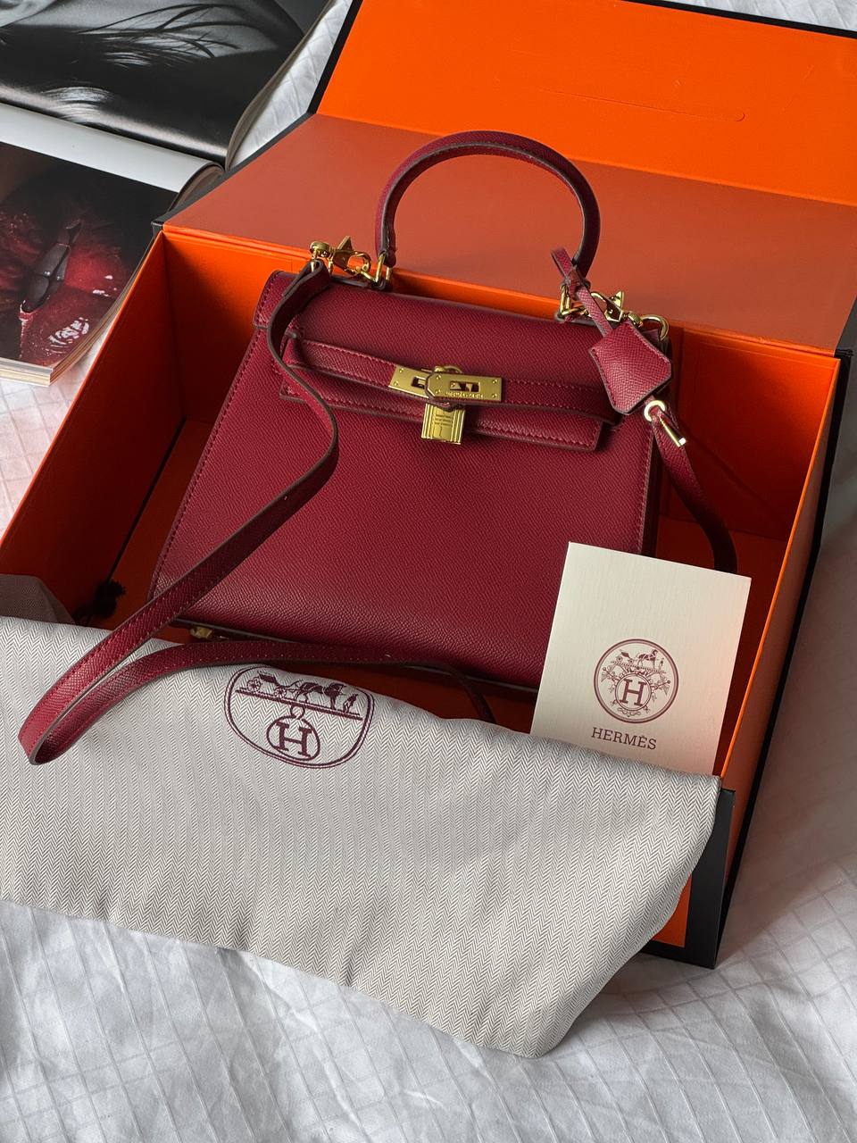 Hermes Kelly Red 25