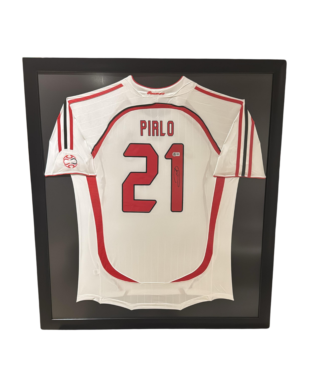 JERSEY ENMARCADO ANDREA PIRLO SIGNED CERTIFICADO BECKETT