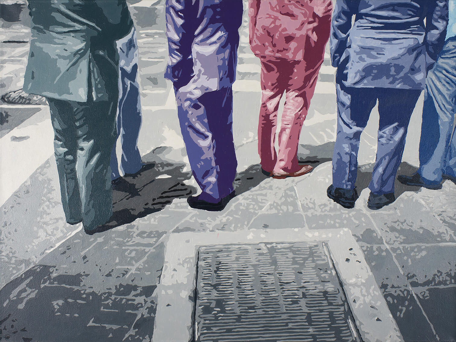 The Spy, 60x80 cm, original acrylic painting on canvas