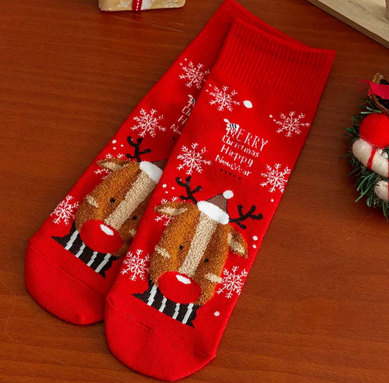 Різдвяні шкарпетки з оленем, MERRY Christmas