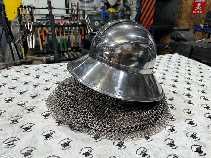 Armor helmet Chapel titanium aventail