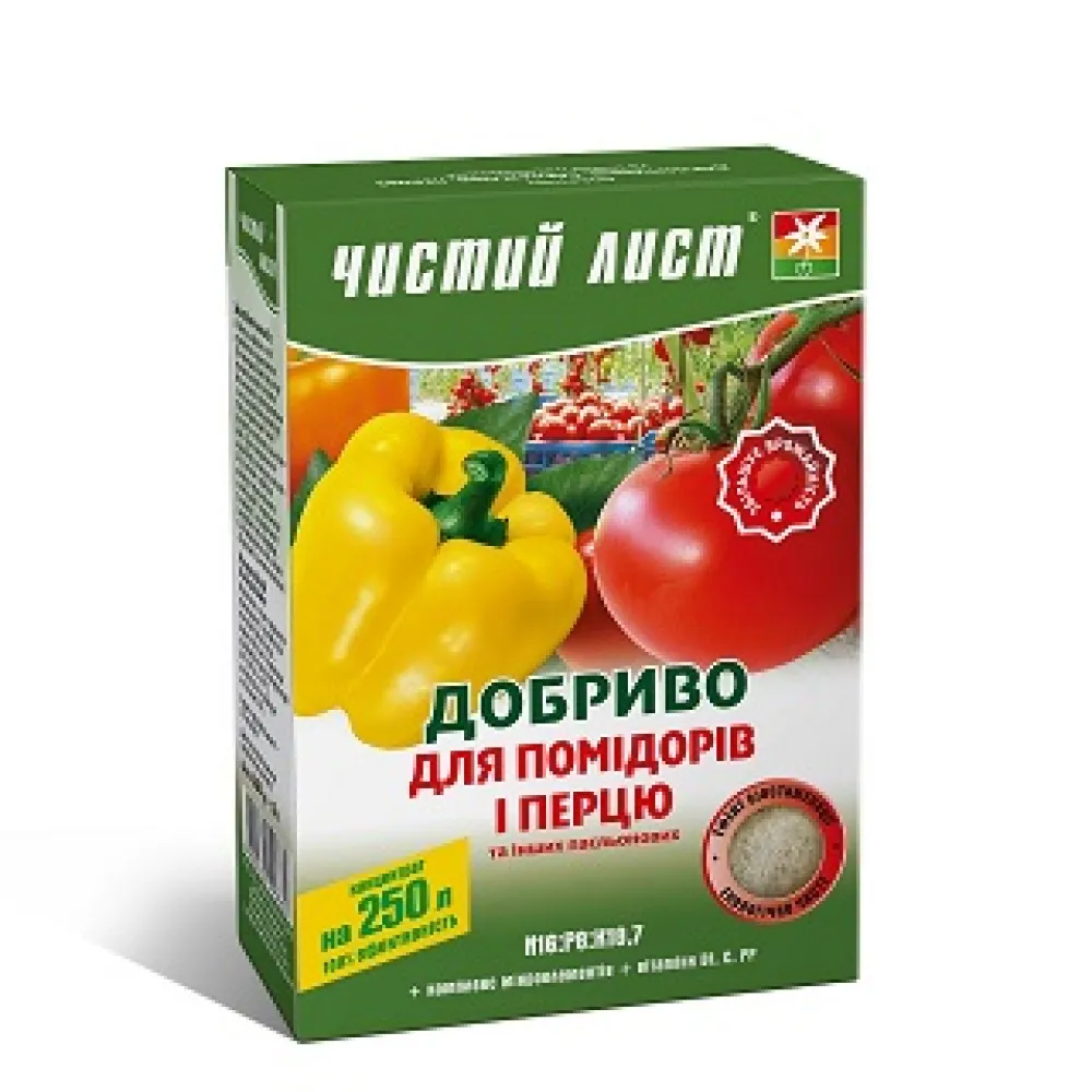 Добриво для помідорів та перцю 300 г, Чистий лист