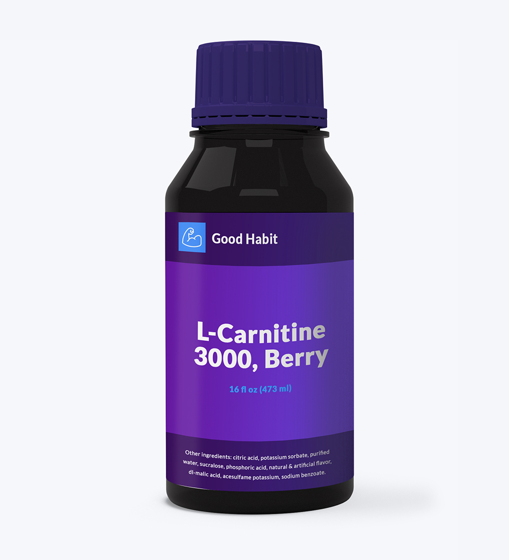 L-Carnitine, 3000, Berry, 16 fl oz (473 ml)