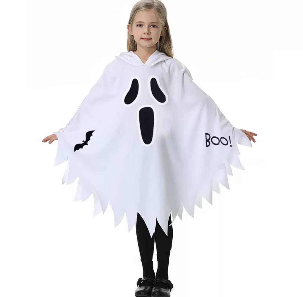 Дитячий костюм привида на Хелловін, Halloween білий, неоновий