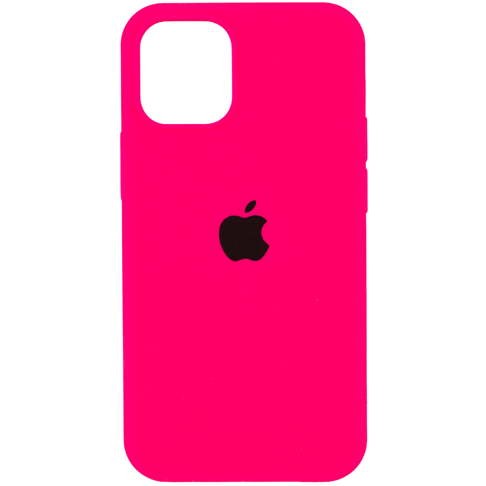 Чохол Silicone case full for iPhone 12/12 pro  ultra pink