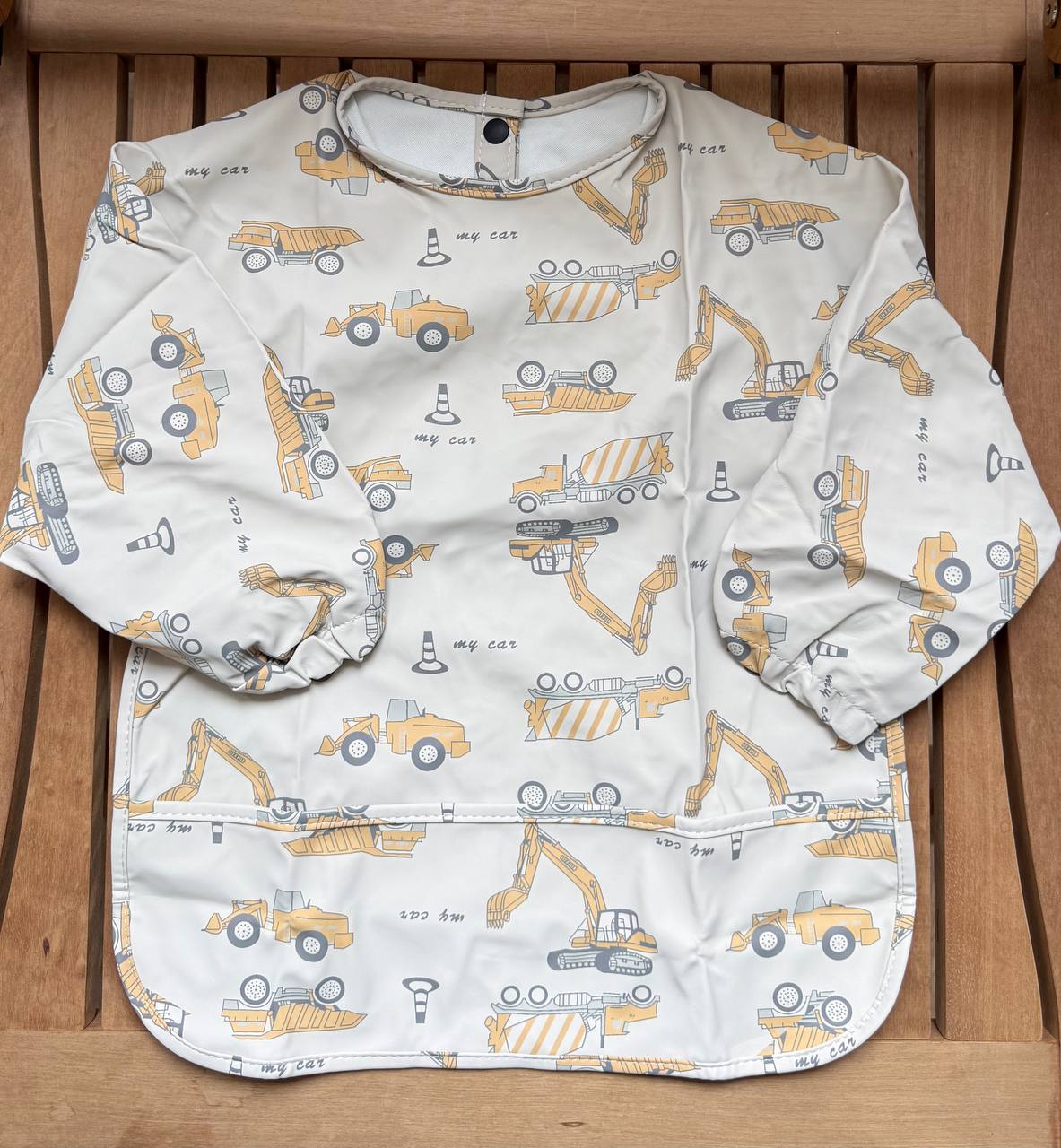 Фартушок з екошкіри "Будівельна техніка"