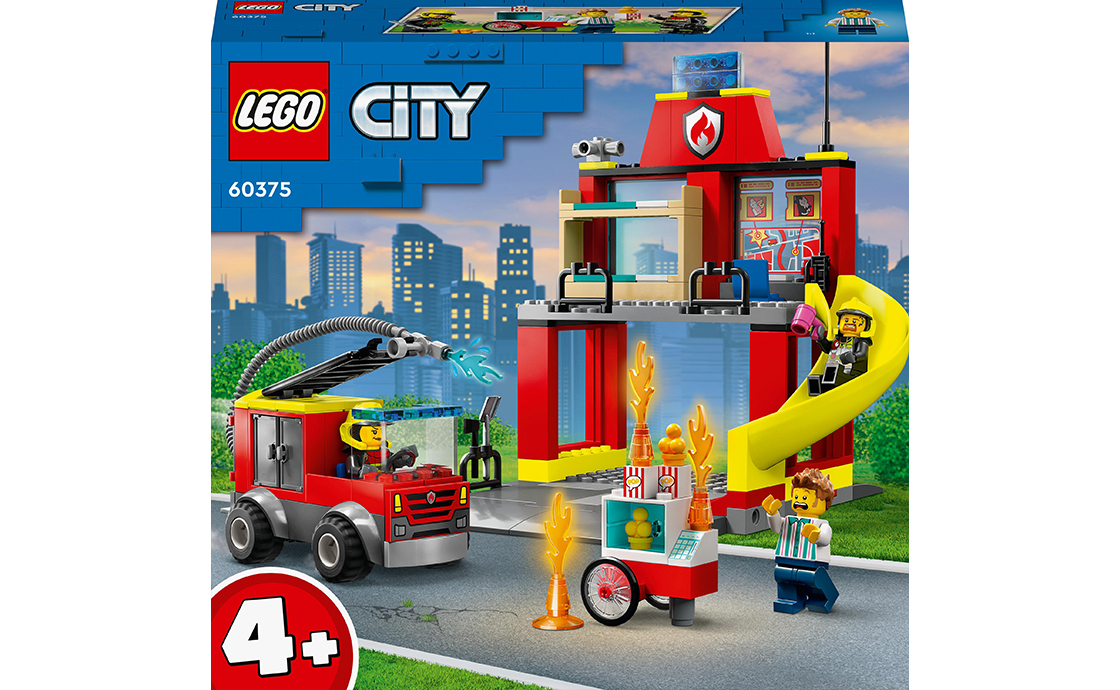 LEGO City Пожежне депо та пожежна машина (60375)