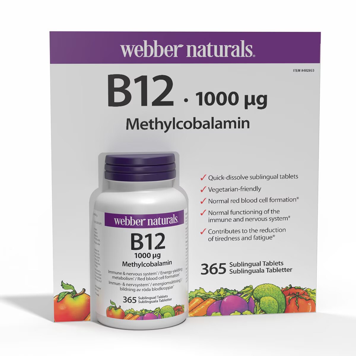 Webber Naturals Vitamin B12 1000 мкг (метилкобаламін)