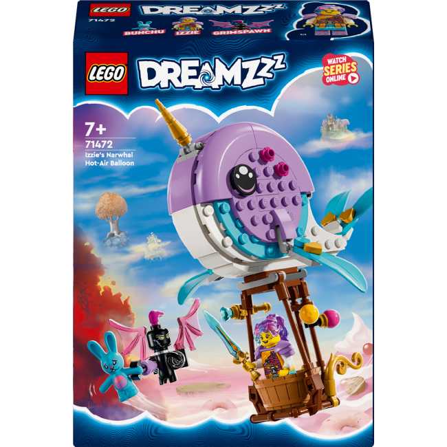 Конструктор LEGO DREAMZzz Повітряна куля Іззі «Нарвал» (71472)