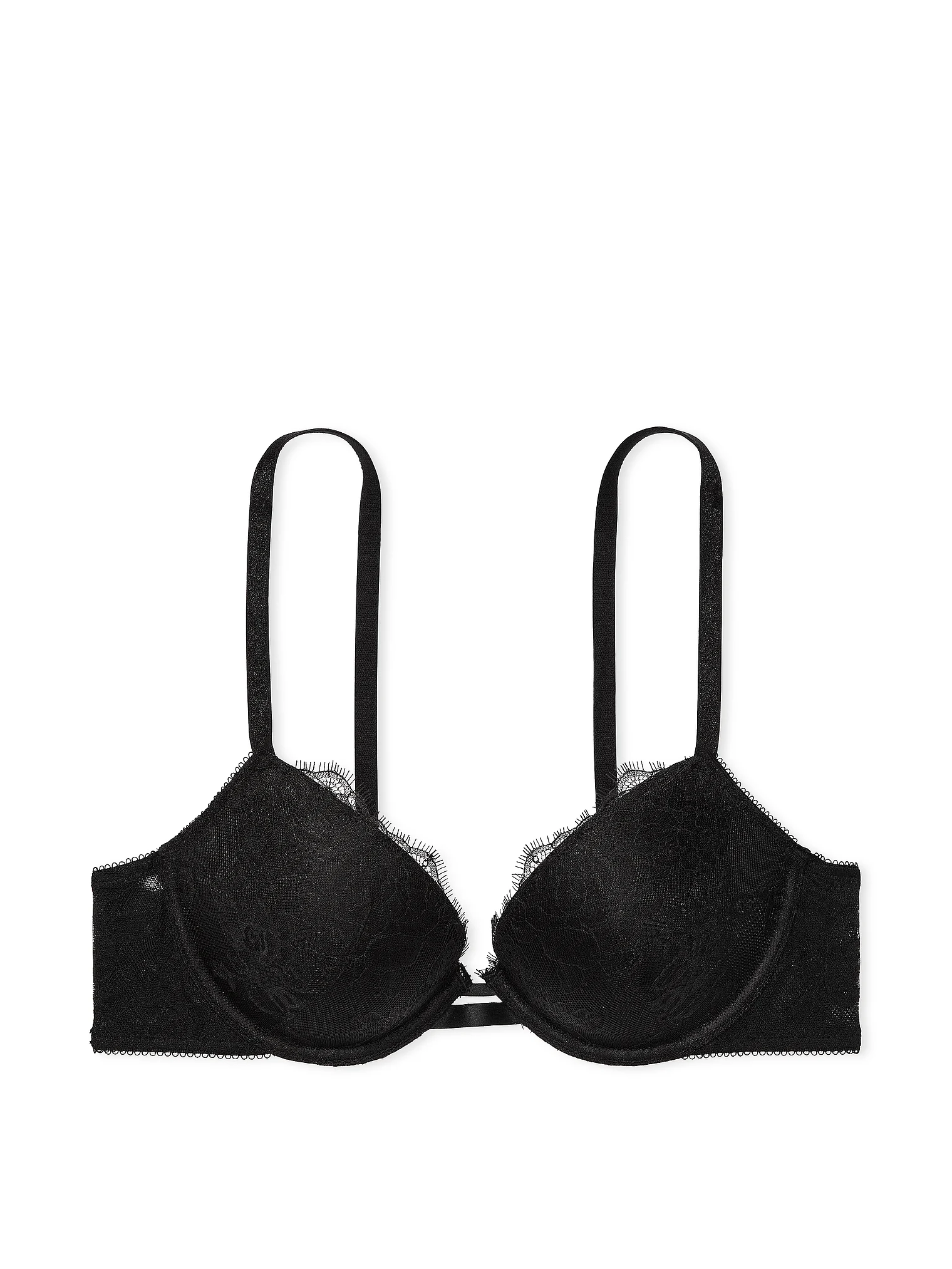 Бюстгалтер Victoria's Secret Rose Lace Push-Up Bra Black