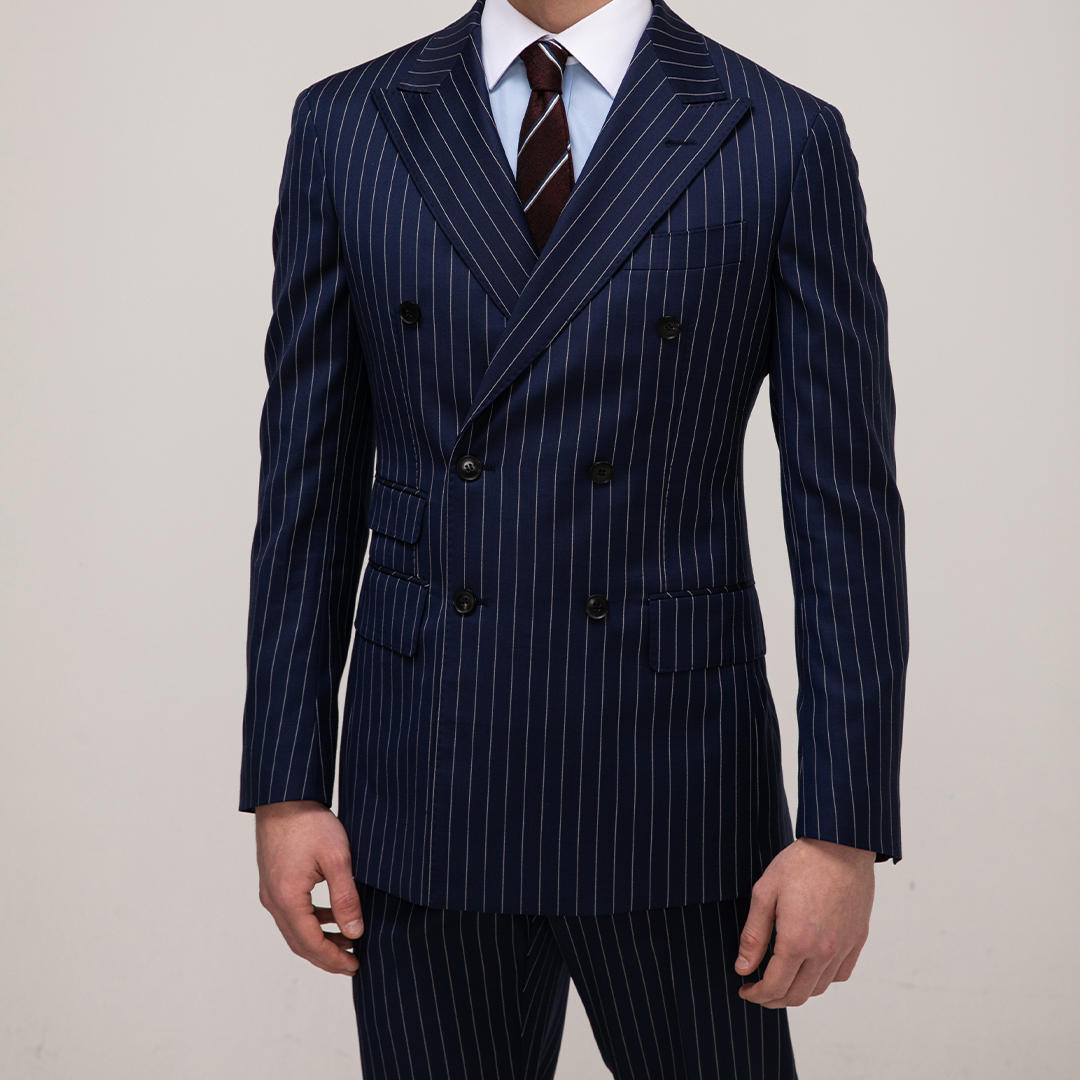 Fin Stripe DB suit
