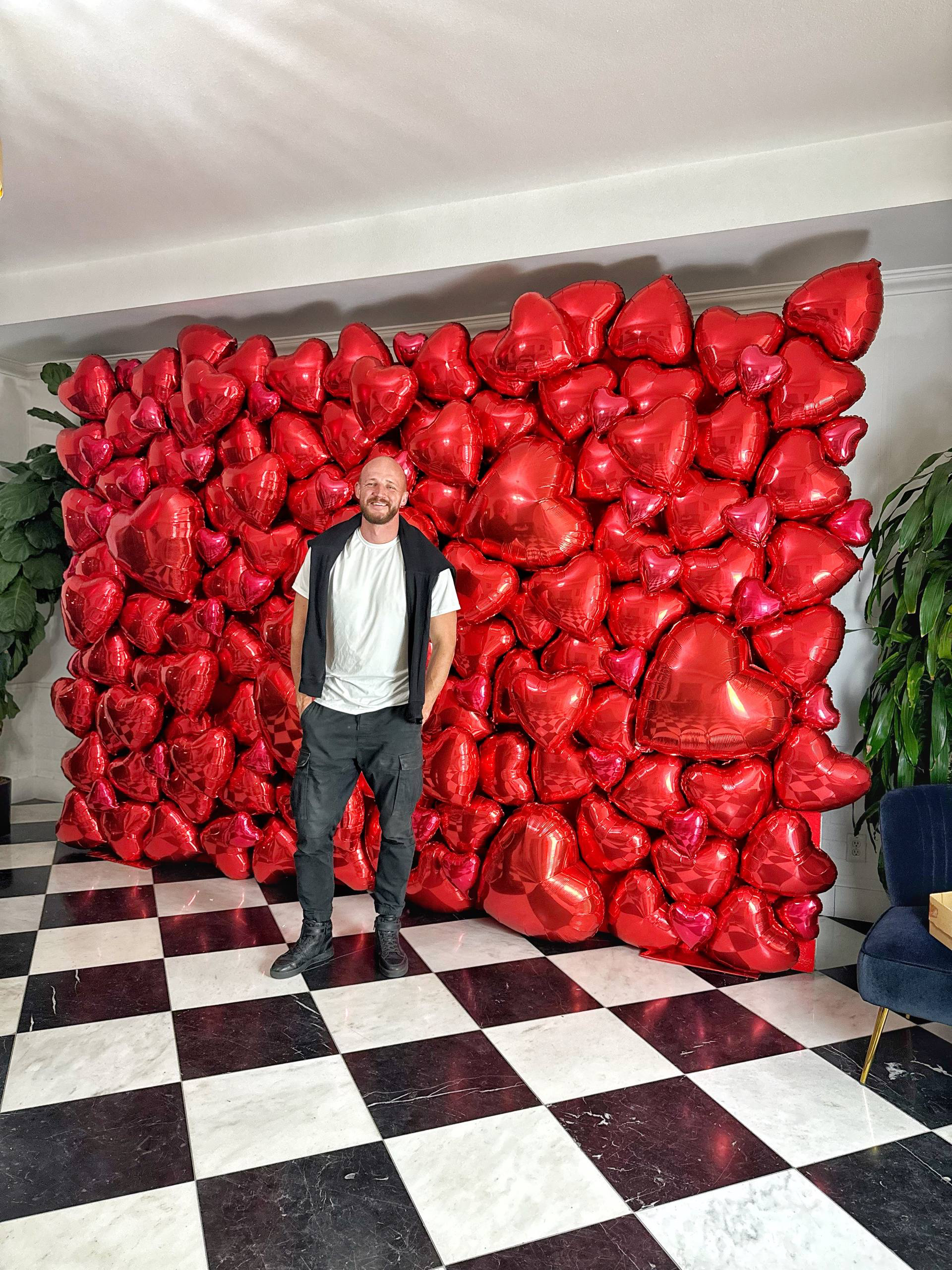 Love Wall Balloon Backdrop