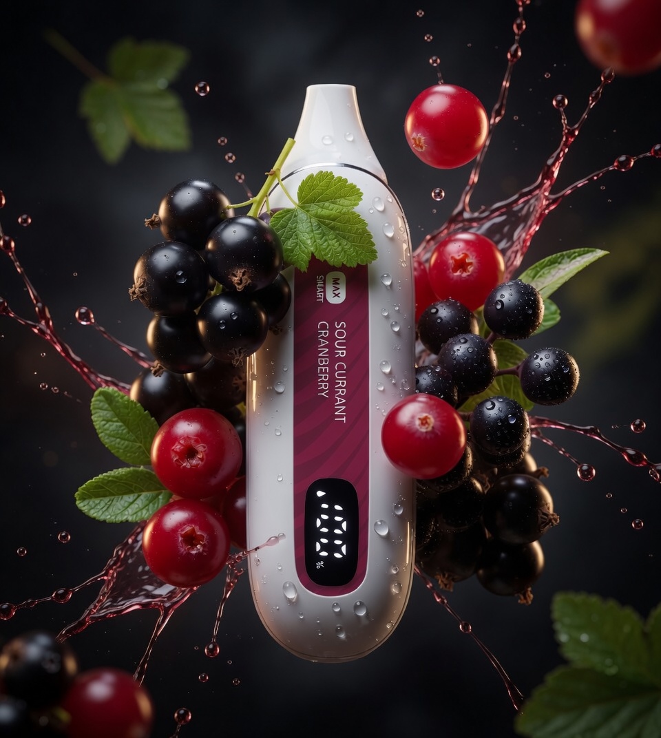 Fӏonq MAX SMART 12000 Sour Currant Cranberry (Кисла Смородина та Журавлина)