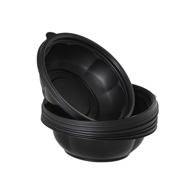 Контейнер круглий PET 715 мл, чорний (50 шт)