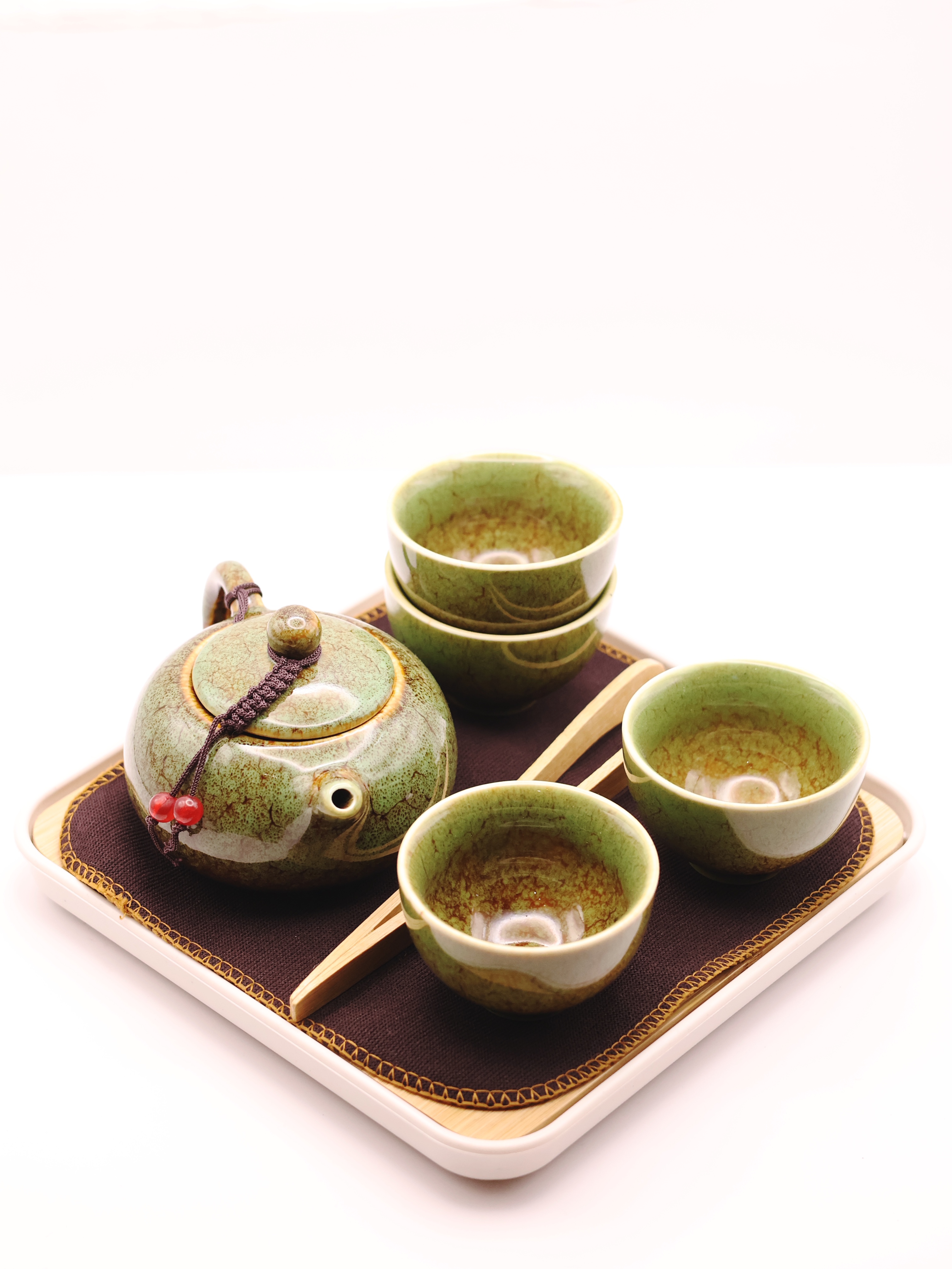 Дорожній набір для китайського чаювання (зелений)