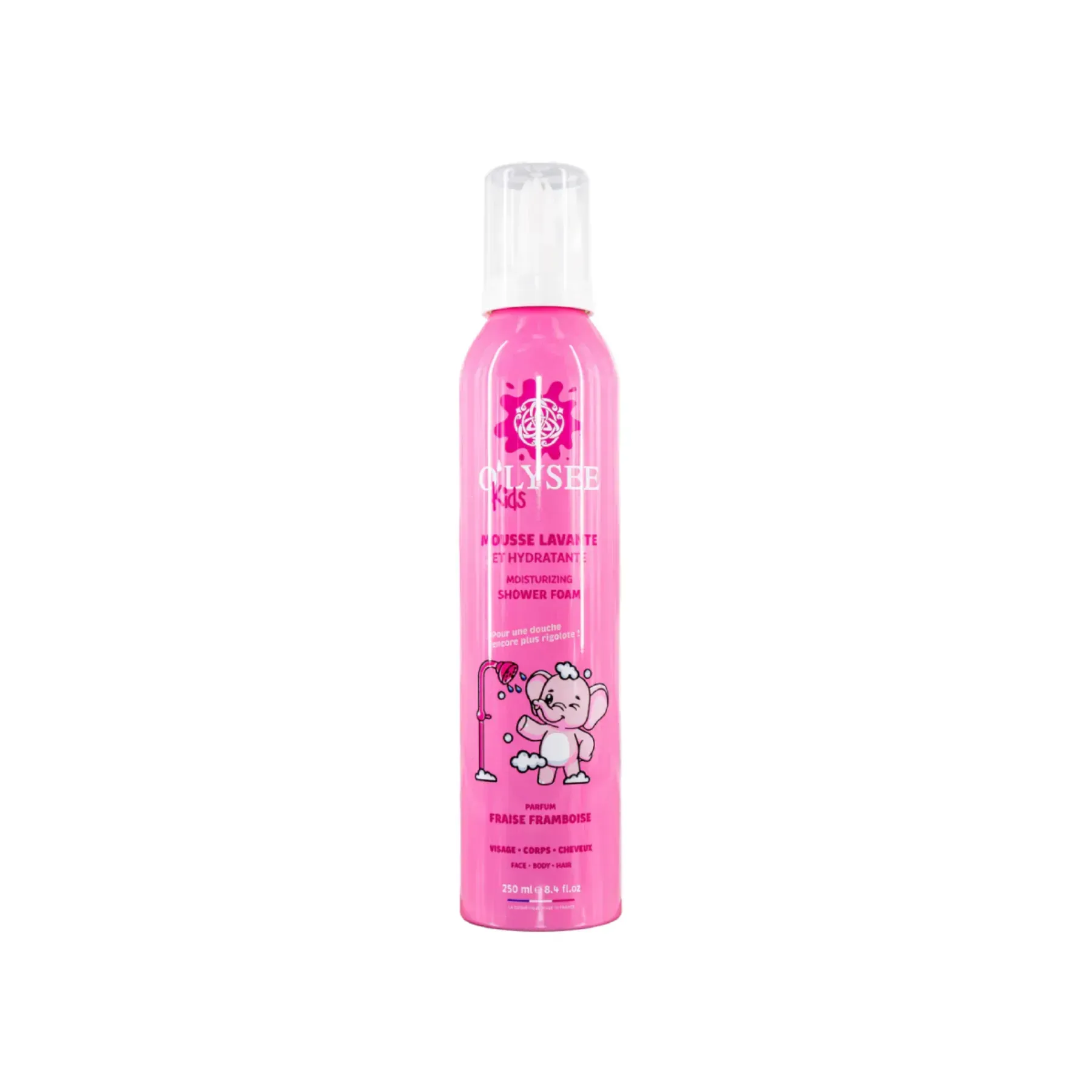 Дитяча крем-пінка для купання 3 в 1 з ароматом полуниці та малини O’LYSEE Whipped Shower Foam Strawberry & Raspberry 250 мл