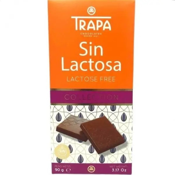 Шоколад молочний Trapa Sin Lactosa Collection без лактози та глютену 90 г Іспанія