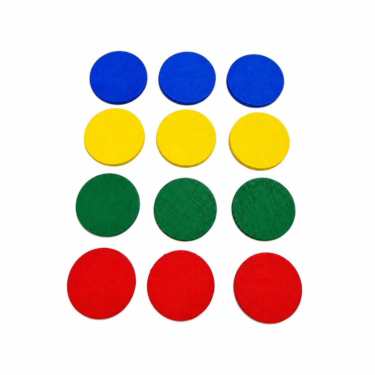 Дерев'яні крапки (12 шт)