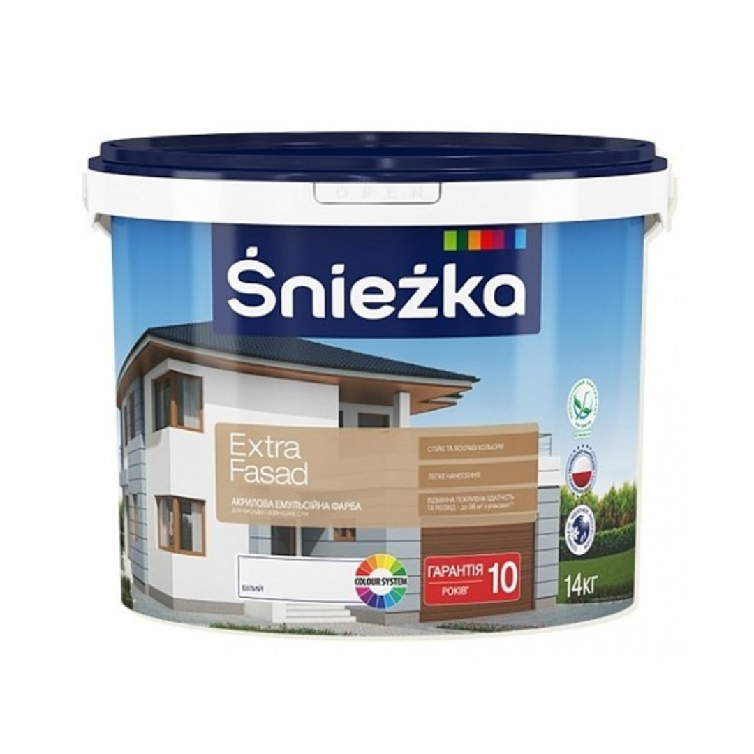 Фарба водоемульсійна Sniezka Extra Fasad 7 кг
