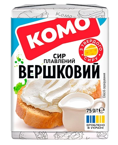 Сир плавлений Комо Вершковий 35% 75 г