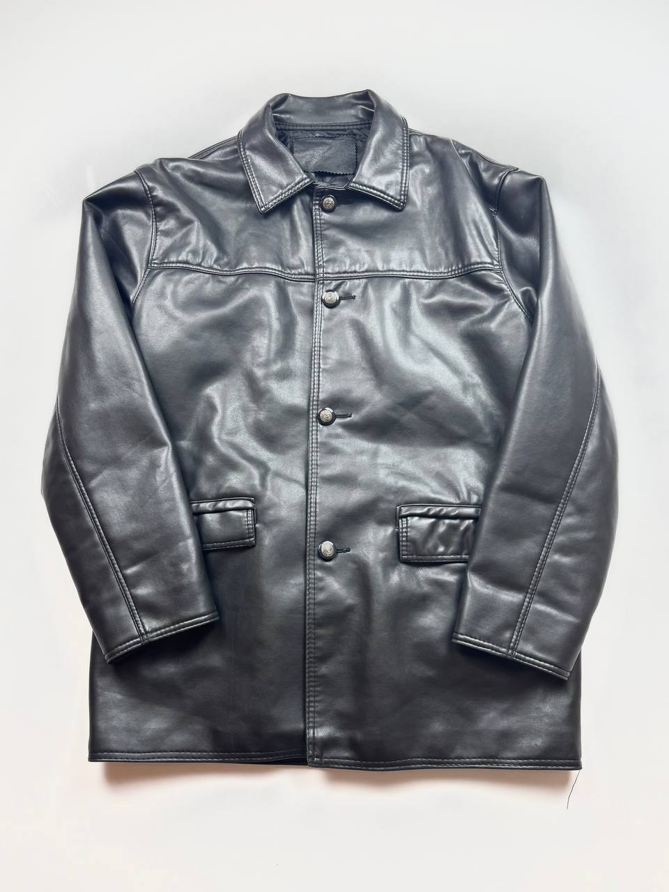 SEXCORE VINTAGE ДОВГА ШКІРЯНА КУРТКА ITALY