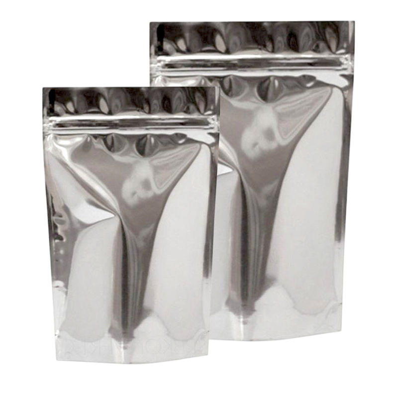 Дой-пакет 140х240х40 мм (250 гр), метал глянець, зіп-замок 100 шт