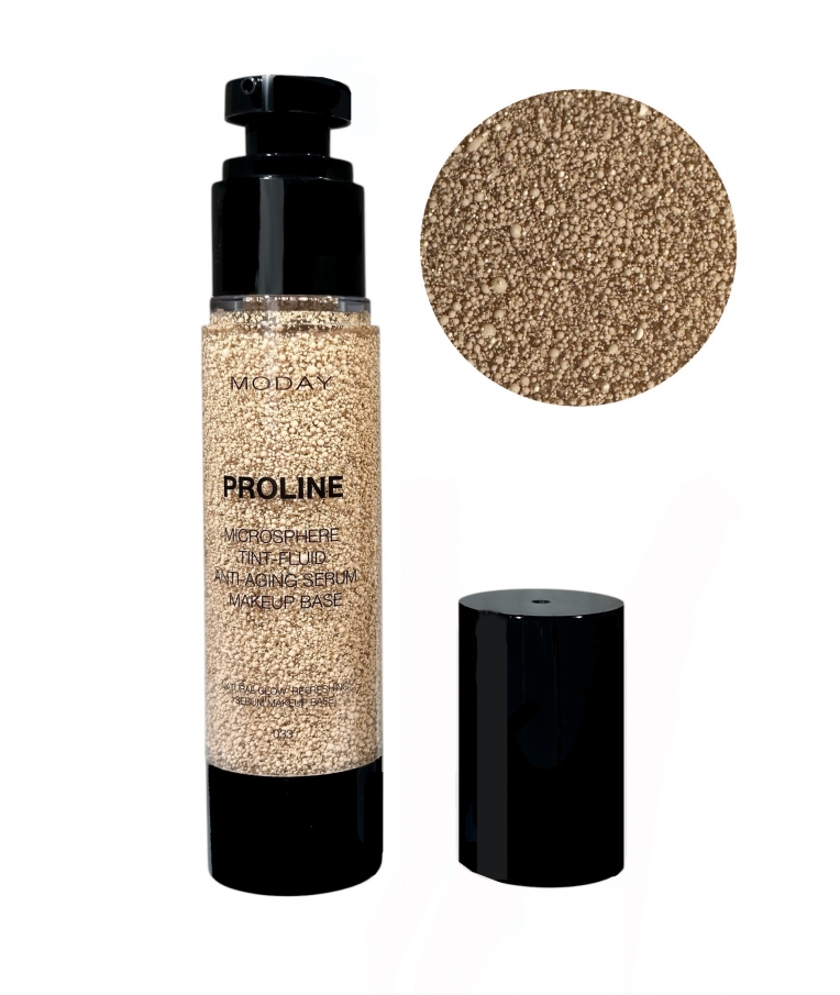 Мікросферичний тінт-флюїд для макіяжу MODAY Microsphere Tint-fluid на основі аргініну та екстракту гіркого апельсину № 033, світлий бежевий. 50 ml