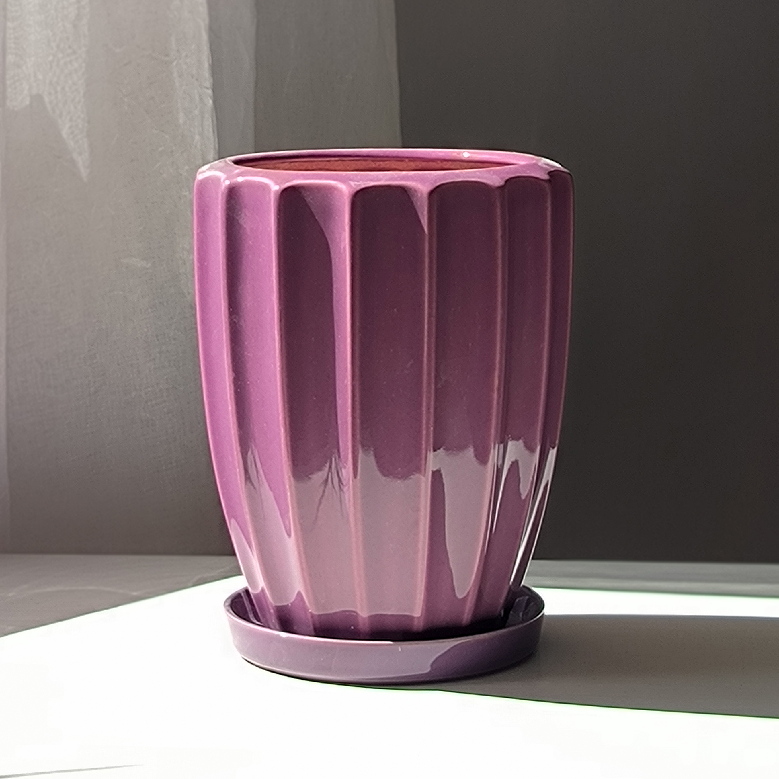 Горщик Косарик 1,65 л Фіалковий p279