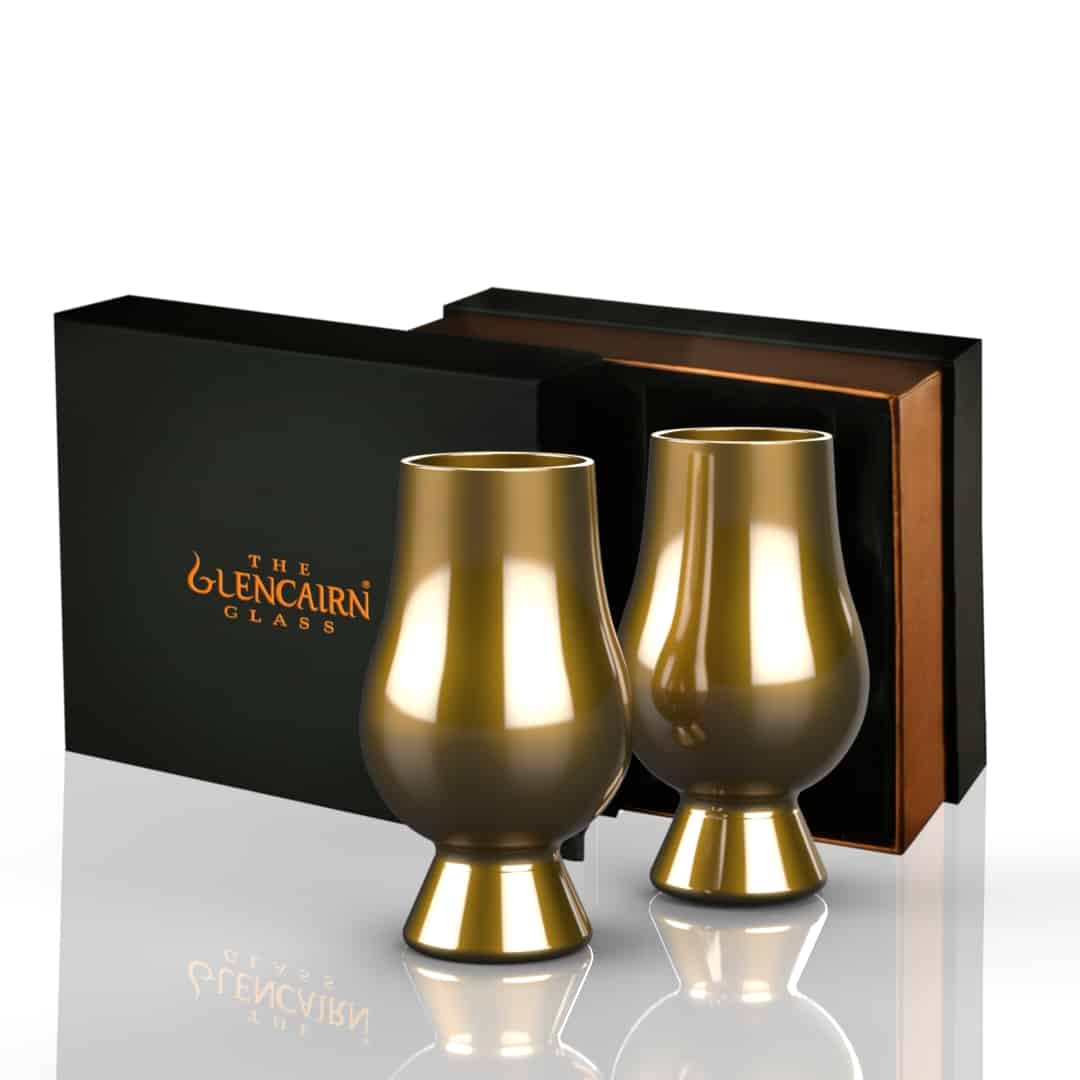 Набір келихів Glencairn Glass Gold у презентаційній коробці, 2 келихи, золотисті