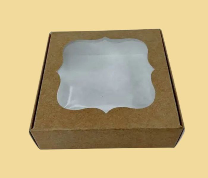 Подарункова коробка крафт 10*10