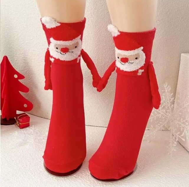 Шкарпетки друзі з магнітним з'єднанням,  Санта