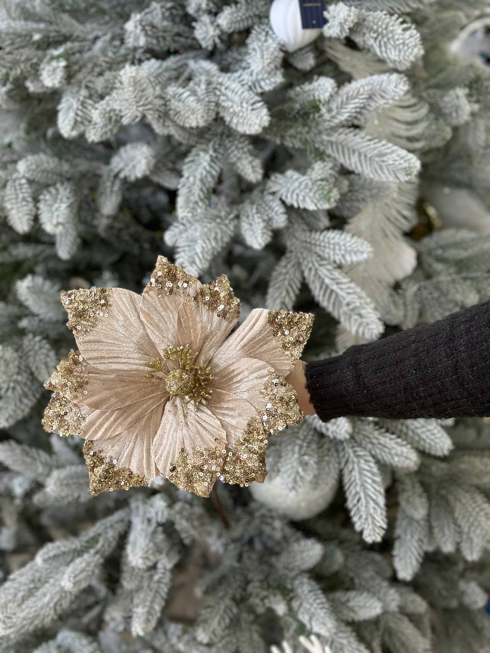 Декоративна квітка Магнолія, 23 см, на ніжці 50 см