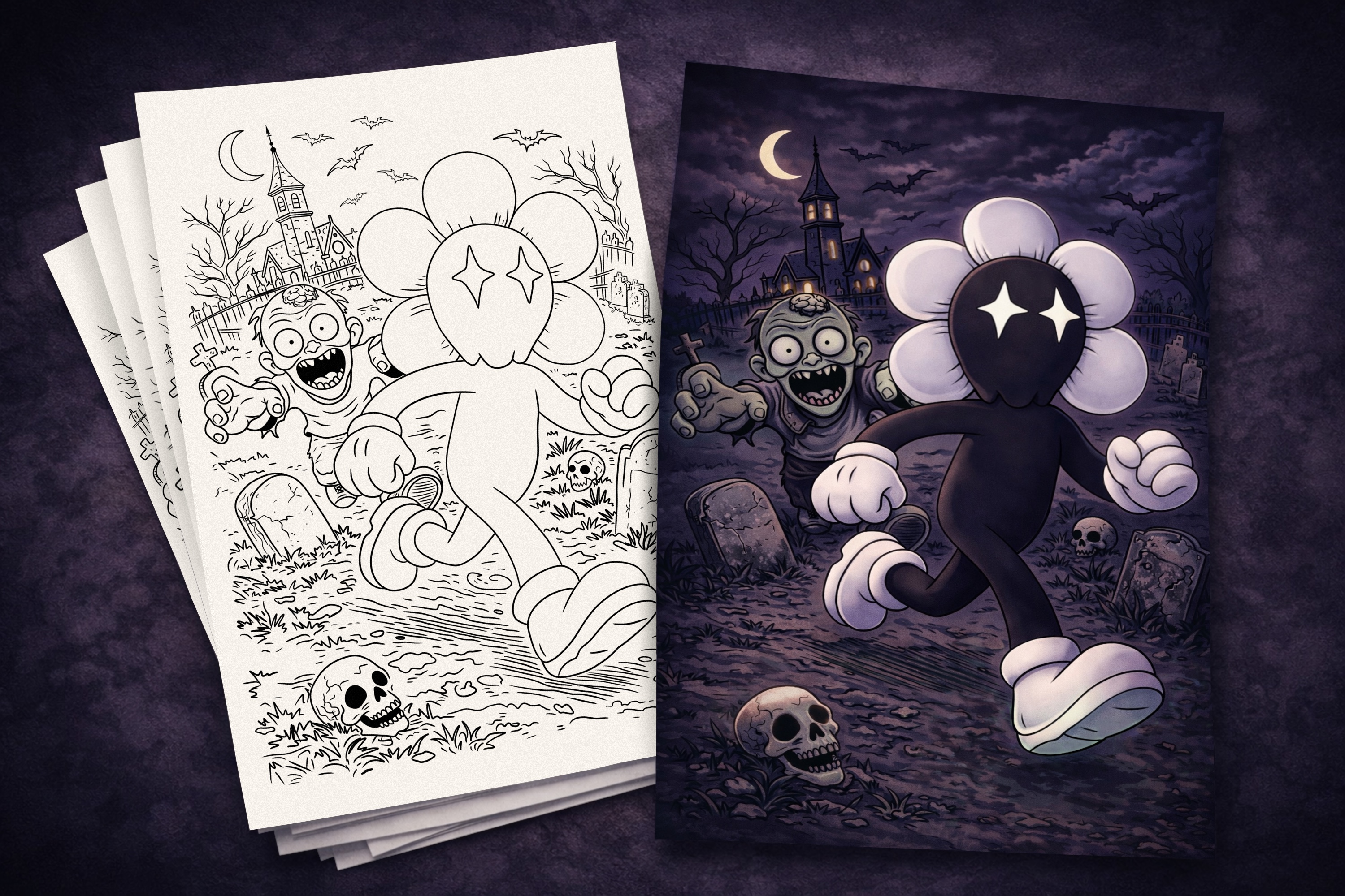 FLOMBRY COLORING PAGES BY MURT BURNER